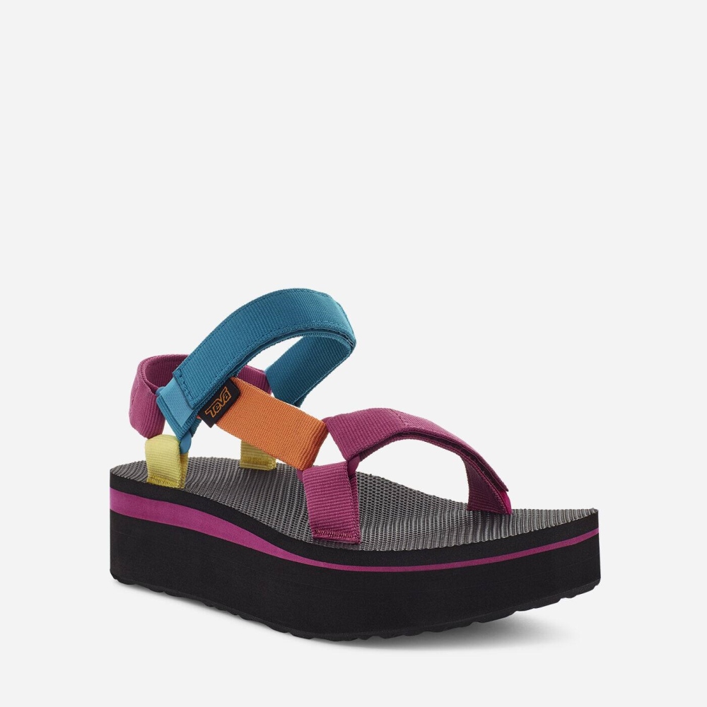 Teva Flatform Universal - Women's Teva Sandals - Multicolor | India (IUXR14072)